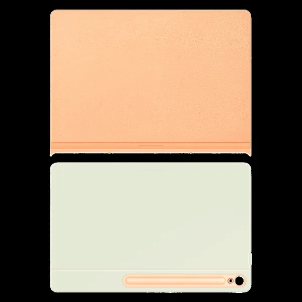 SAMSUNG EF-BX620POEG Polyurethane Flip Cover for Galaxy Tab S10 FE Plus (Magnetically Attachable, Orange)
