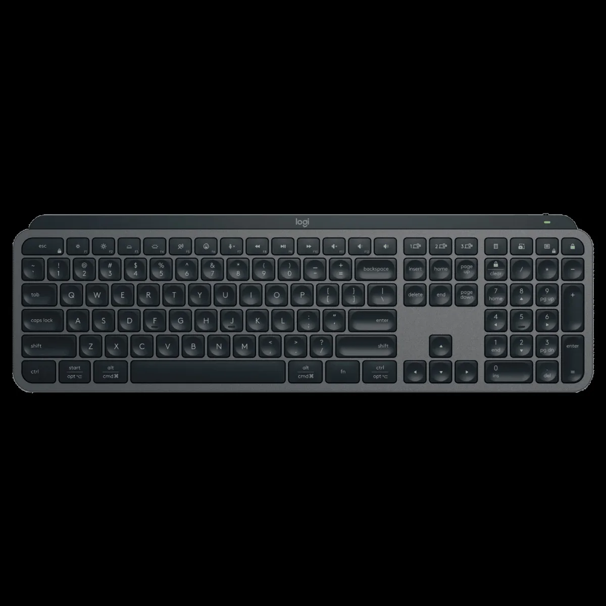 logitech MX KEYS S Rechargeable Bluetooth Wireless Keyboard with Backlit Keys (Automate Repetitive Tasks, Graphite)
