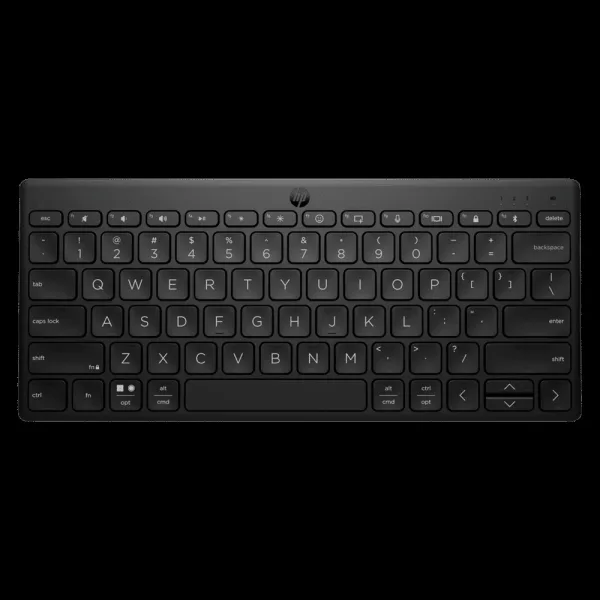 HP 350 Bluetooth 5.2 Wireless Keyboard with Up to 3 Devices Connectivity (OS Auto-Detection, Black)