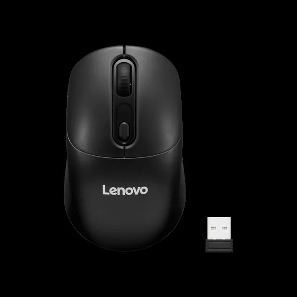 Lenovo 210 USB A 2.4GHz Wireless Optical Mouse (1600 DPI Adjustable, Ambidextrous Design, Black)