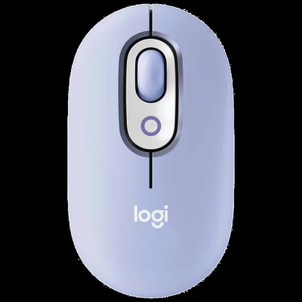 logitech POP Bluetooth Wireless Optical Performance Mouse with Emoji Software (4000 DPI Adjustable, 3 Easy Switch Channels, Lilac)