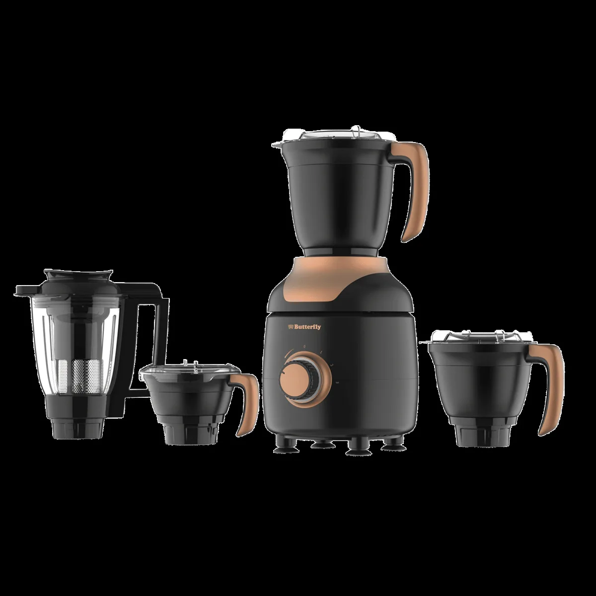 Butterfly ZieraBlack 1000 Watt 4 Jars Mixer Grinder (23000 RPM, Black)