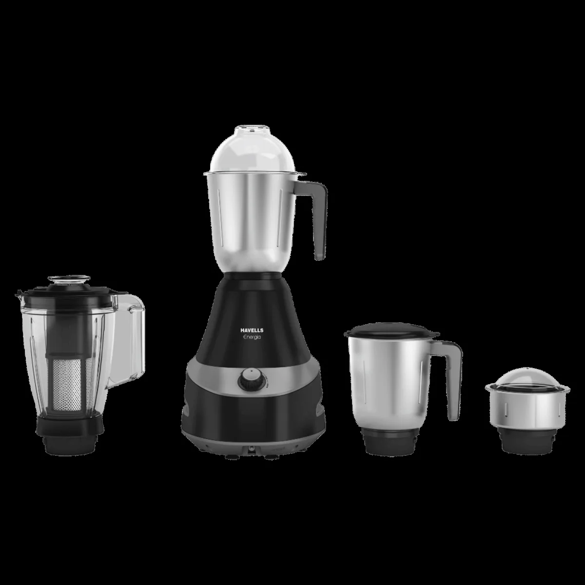 Havells Energia 750 Watt 4 Jars Mixer Grinder (21000 RPM, Powerful Motor, Grey)