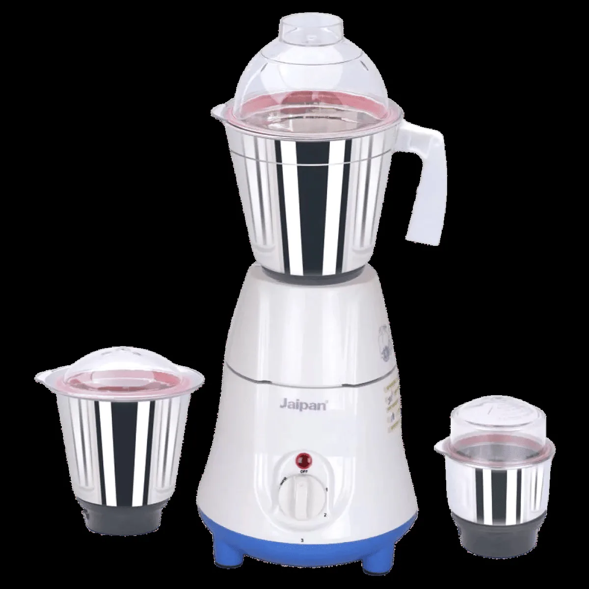 Jaipan Kitchen Gold 550 Watt 3 Jars Mixer Grinder (Leak Proof Unbreakable, White)