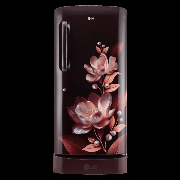 LG 210 Litres 5 Star Direct Cool Single Door Refrigerator with Auto Smart Connect (GL-D231ASMU, Scarlet Marvel)
