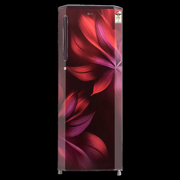 LG 281 Series 261 Litres 3 Star Direct Cool Single Door Refrigerator with Auto Smart Connect (GL-B281BSAX, Scarlet Aurora)