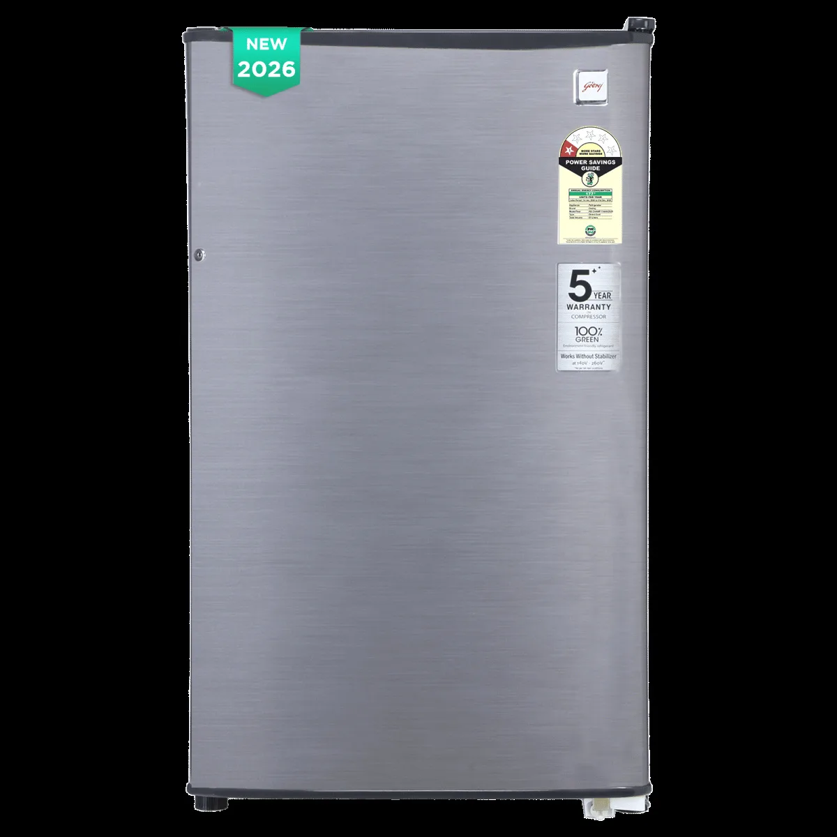 Godrej Champ 97 Litres 1 Star Direct Cool Single Door Refrigerator with Large Bottle space (52141501SD03882, Steel Glow) (2026 Model)