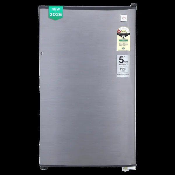 Godrej Champ 97 Litres 1 Star Direct Cool Single Door Refrigerator with Large Bottle space (52141501SD03882, Steel Glow) (2026 Model)
