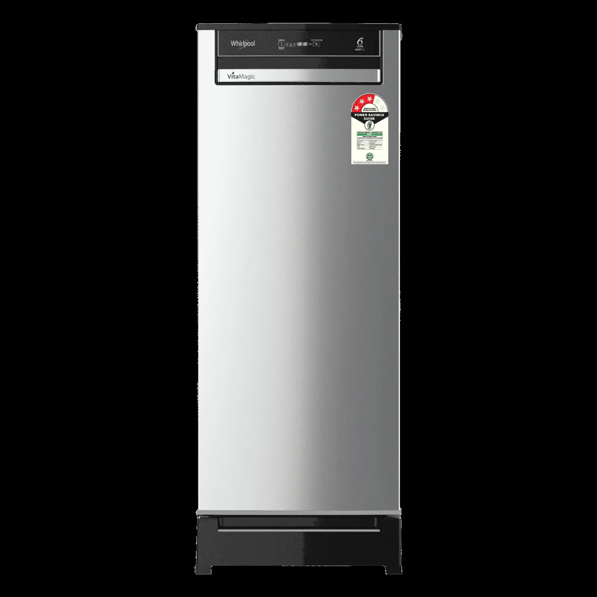 Whirlpool Vitamagic Pro 192 Litres 3 Star Direct Cool Single Door Refrigerator with Zeolite Technology (73132, Grey)