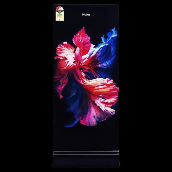 Haier 190 Litres 3 Star Direct Cool Single Door Refrigerator with One Hour Icing Technology (HRD-2103PWG-P, Wave Glass)