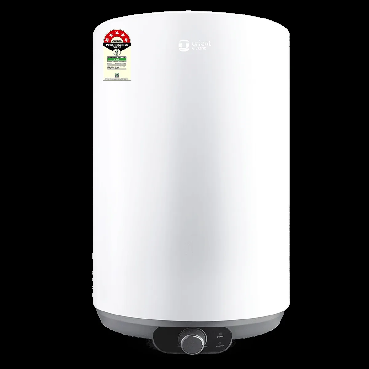 Orient Aquanova 25 Litre 5 Star Vertical Storage Geyser with Whirlflow Technology (White)
