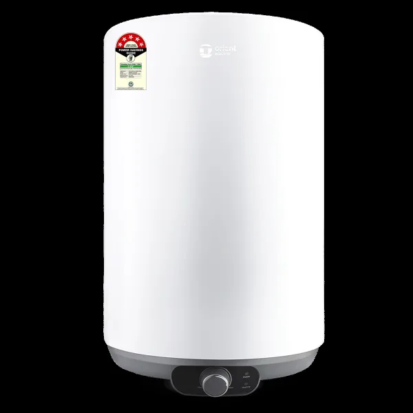 Orient Aquanova 25 Litre 5 Star Vertical Storage Geyser with Whirlflow Technology (White)