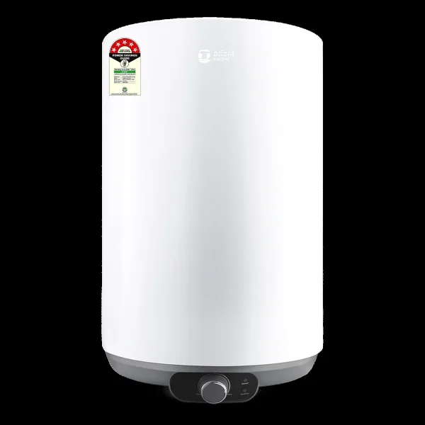 Orient Aquanova 10 Litre 5 Star Vertical Storage Geyser with Whirlflow Technology (White)