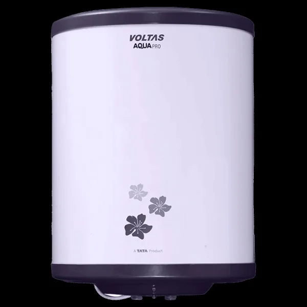 VOLTAS Aqua Pro 10 Litre 5 Star Vertical Storage Geyser with 6 Level Safety Feature (Grey)
