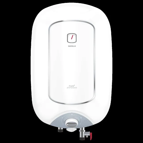 HAVELLS Puro Plus 25 Litre 4 Star Vertical Storage Geyser with High Density PUF Insulation (White)