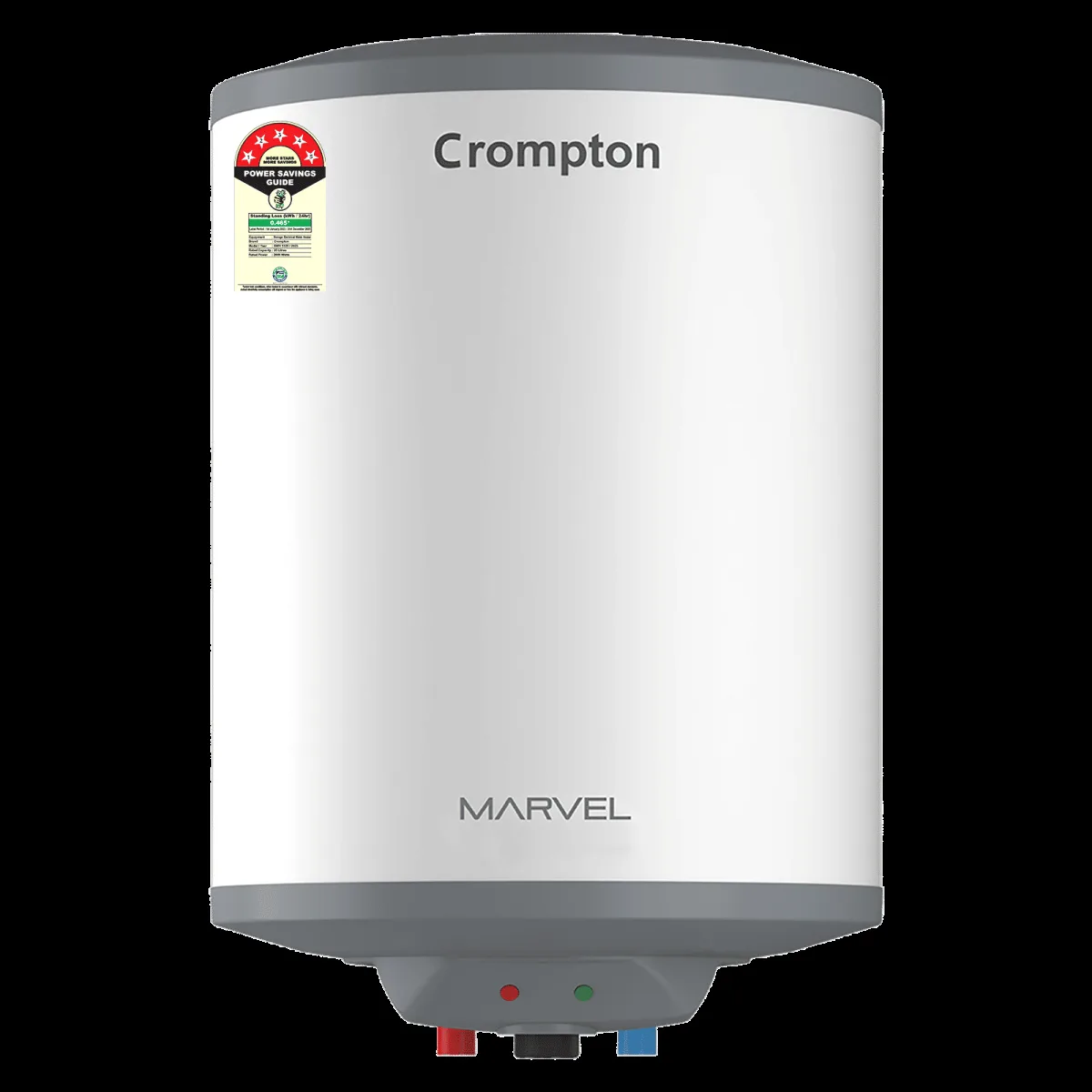 Crompton Marvel 25 Litre Vertical Storage Geyser with Anti-Scale Technology (White)