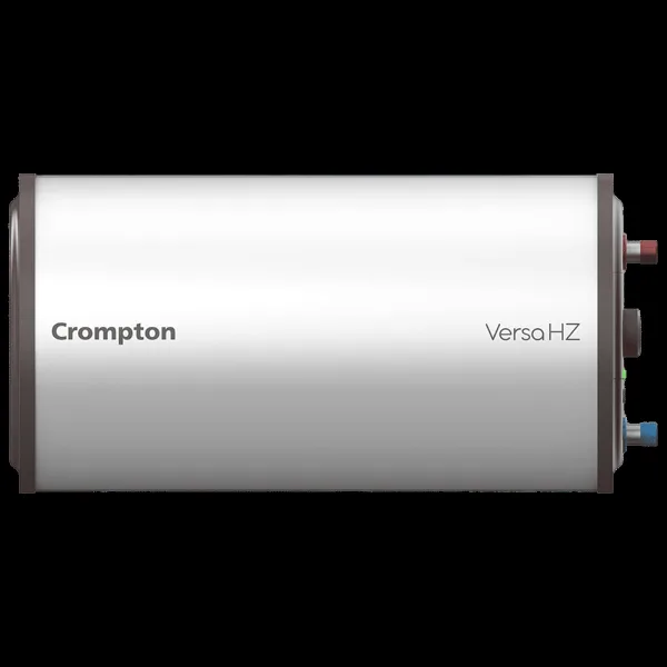 Crompton Versa Hz RHS 25 Litre 3 Star Horizontal Storage Geyser with Powerful Heating Element (White)