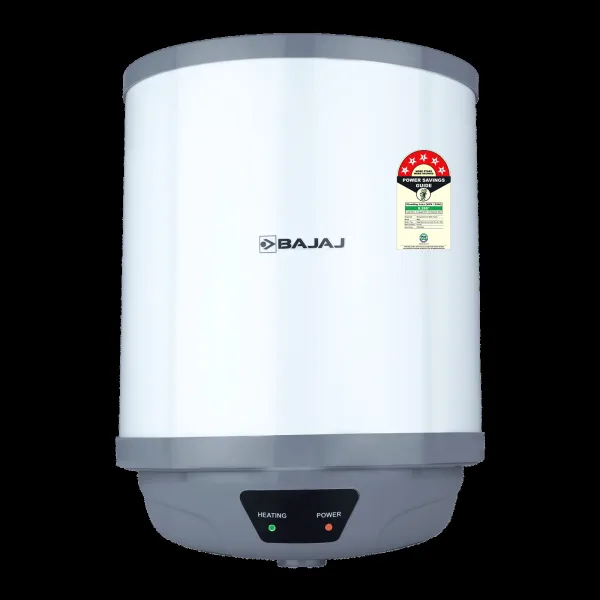 BAJAJ Shield Crest Plus 6 Litre 5 Star Vertical Storage Geyser with Swirlflow Technology (White & Grey)