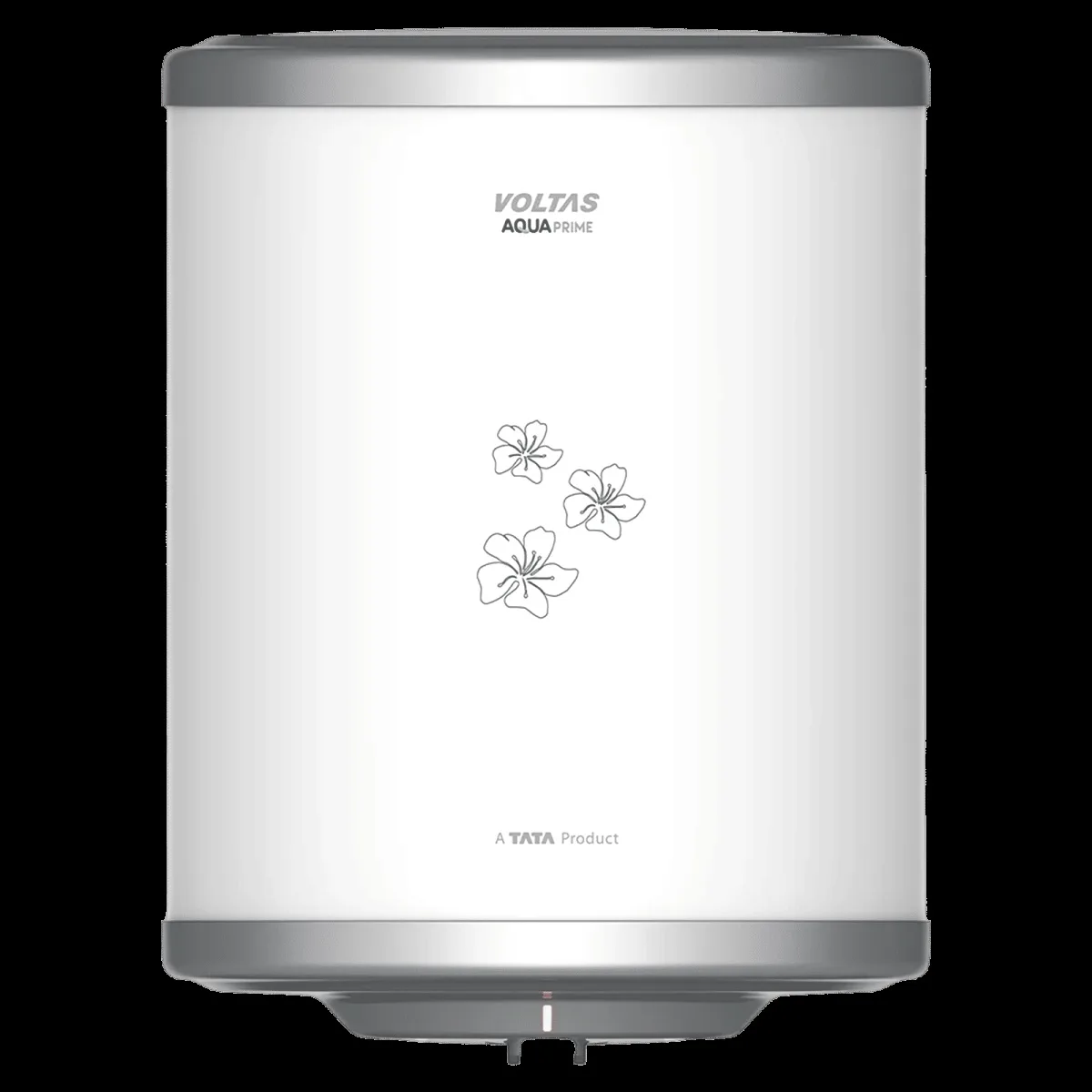 VOLTAS Aqua Prime 25 Litre 4 Star Vertical Storage Geyser with Quartzline Technology (White & Silver)