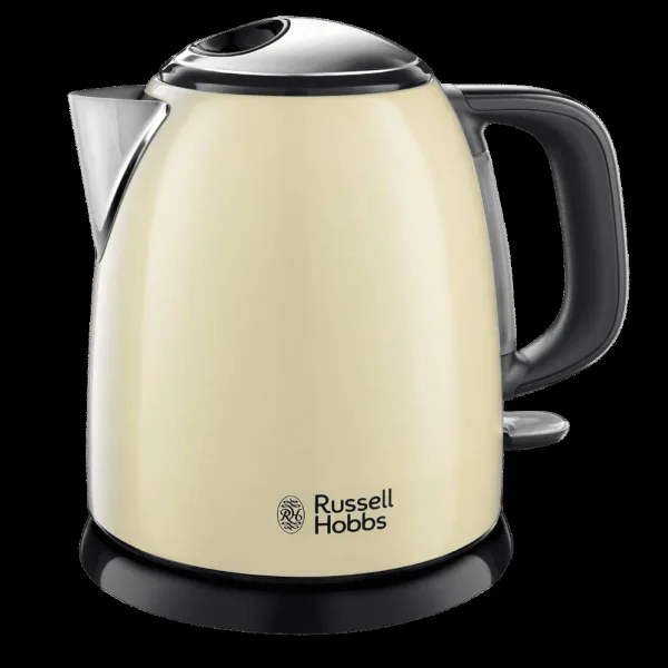 Russell Hobbs Colours Plus 2400 Watt 1 Litre Electric Kettle with Anti Scale Filter (Cream)