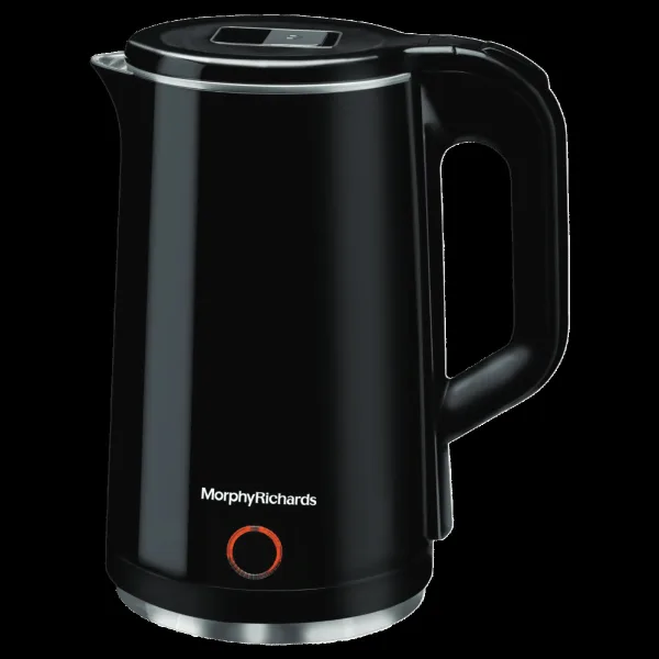 morphy richards Black Beauty 1350 Watt 1.5 Litre Electric Kettle with Auto Shut Off (Black)