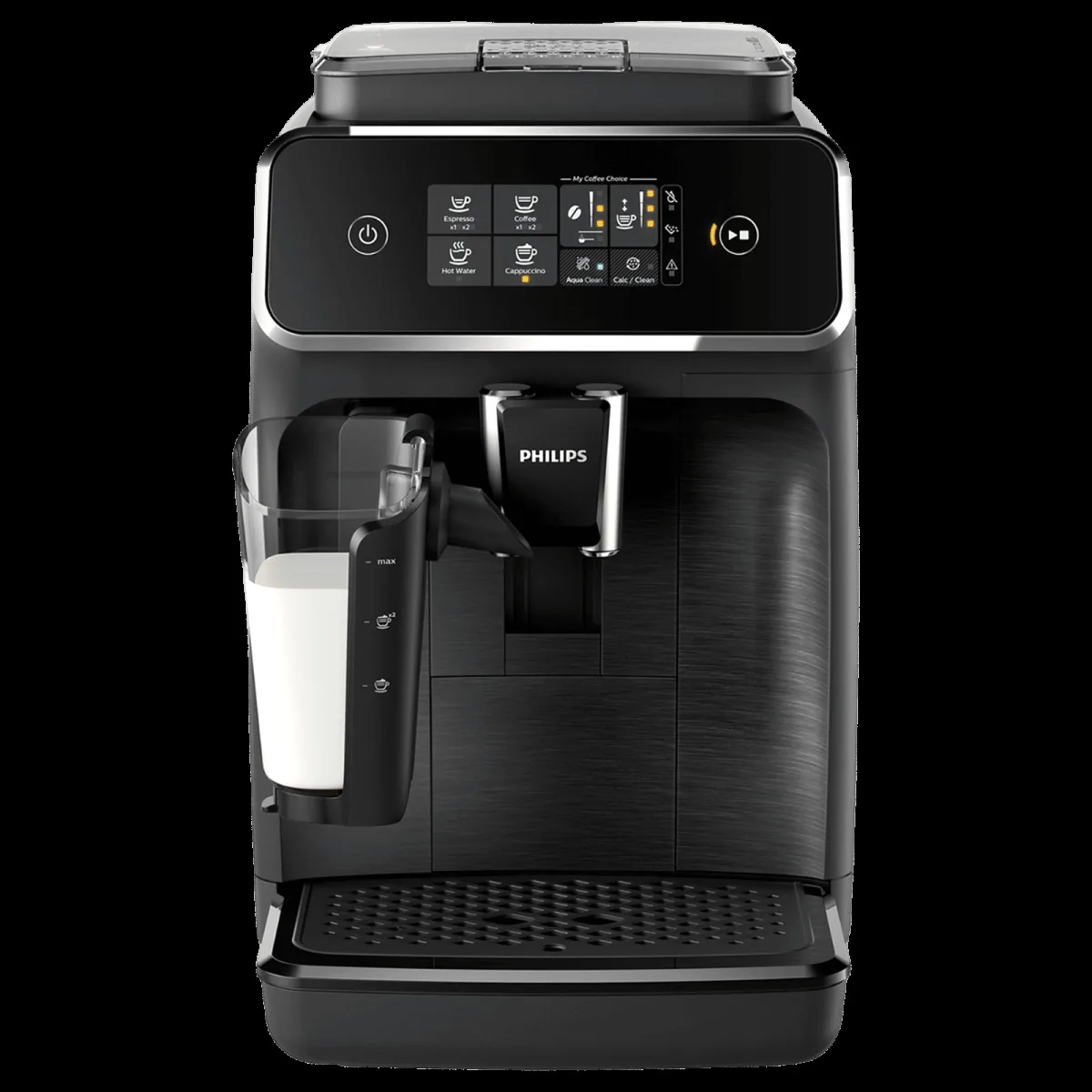 PHILIPS 2200 Series 1500 Watt Automatic Espresso, Hot Water,Coffee & Cappuccino Coffee Maker with Aroma Extract (Black)