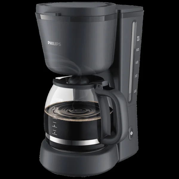 PHILIPS HD7430/90 1000 Watt 10 Cups Automatic Drip Coffee Maker with Auto Shut-Off (Charcoal Grey)