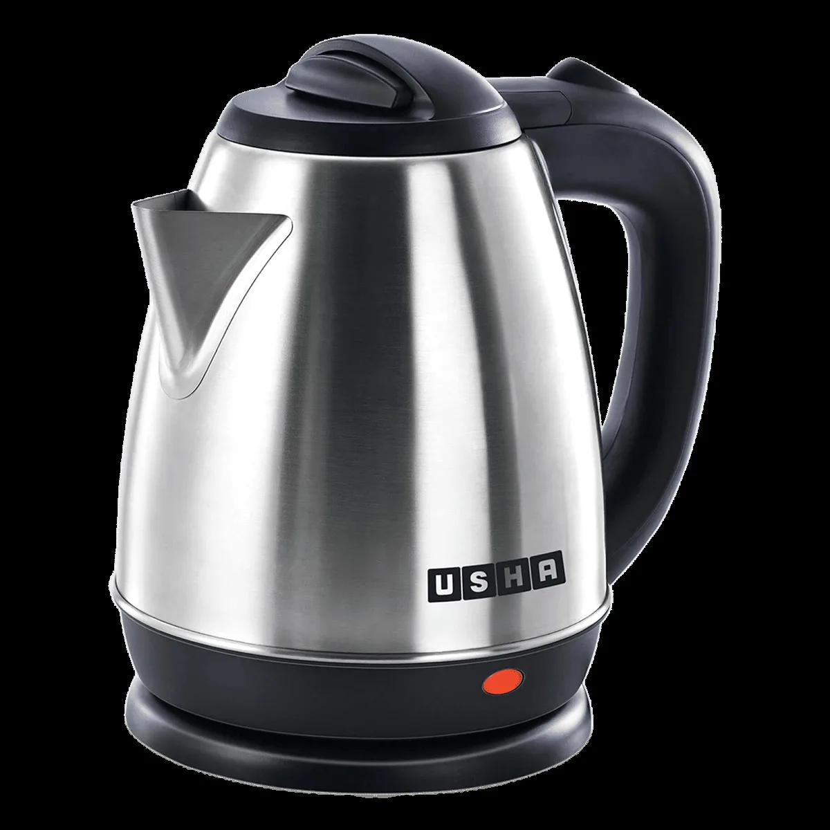 USHA 1350 Watt 1.5 Litre Electric Kettle with Food-Grade SS Body (Black)