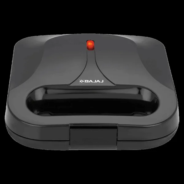 BAJAJ SWX 5 800W 2 Slice Sandwich Maker with Non Stick Coating Plates (Black)