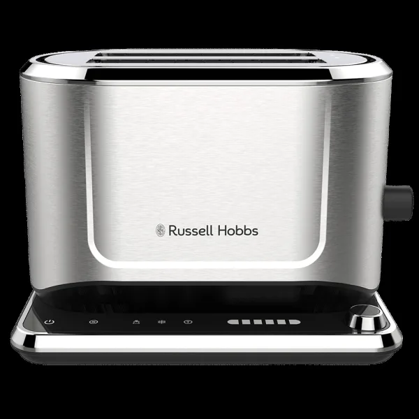 Russell Hobbs Attentive 1640W 2 Slice Pop-up Toaster with Touch Screen Control (Grey)