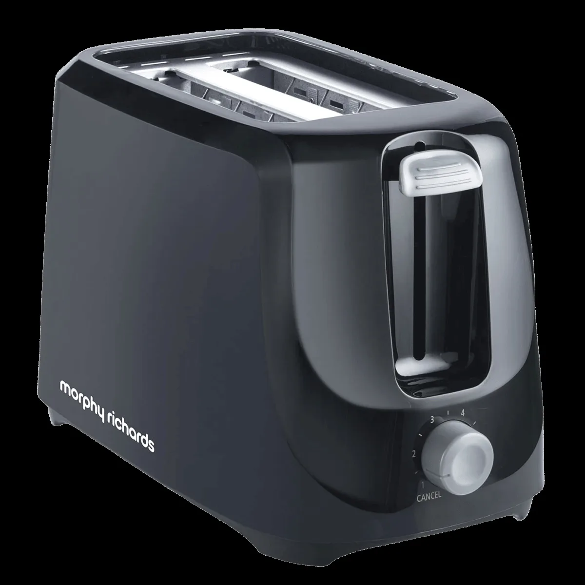 morphy richards AT 200 700W 2 Slice Pop-Up Toaster with 6 Level Browning Controls (Black)