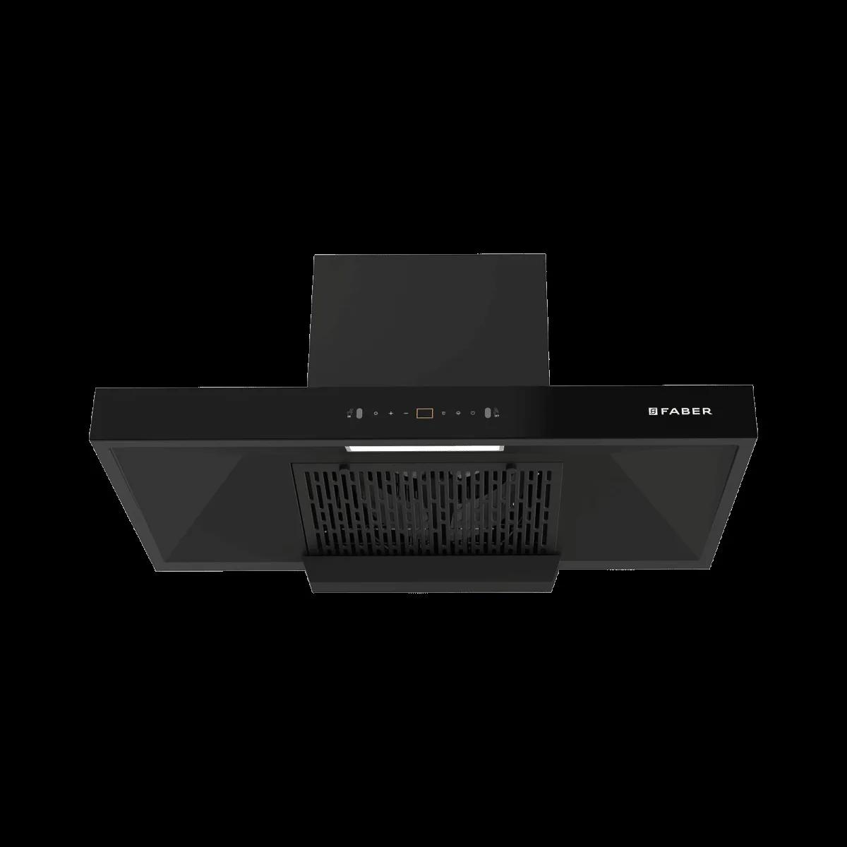 FABER HOOD SIGMA BLDC HC SC FL BK IN 90cm 1600m3/hr Ducted Auto Clean Wall Mounted Chimney with LPG Leakage Sensor (Black)