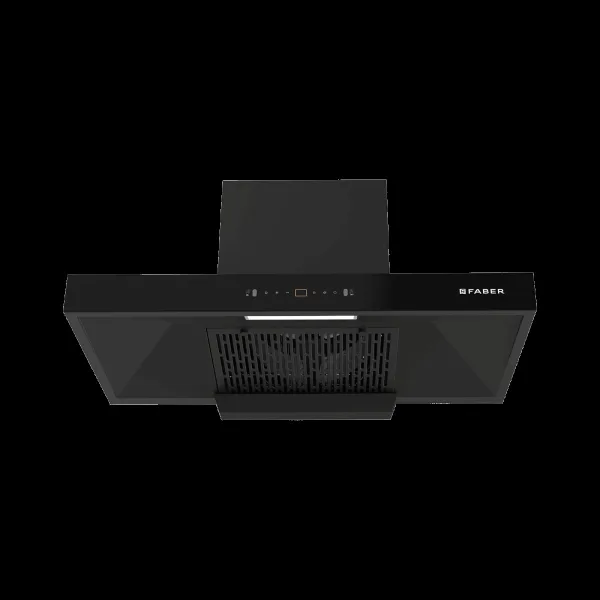 FABER HOOD SIGMA BLDC HC SC FL BK IN 90cm 1600m3/hr Ducted Auto Clean Wall Mounted Chimney with LPG Leakage Sensor (Black)
