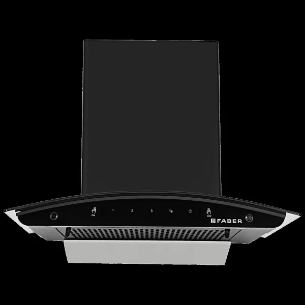 FABER FLORENCE IN FL SC HC BK 60cm 1200m3/hr Ducted Auto Clean Wall Mounted Chimney with Motion Sensor Control (Black)