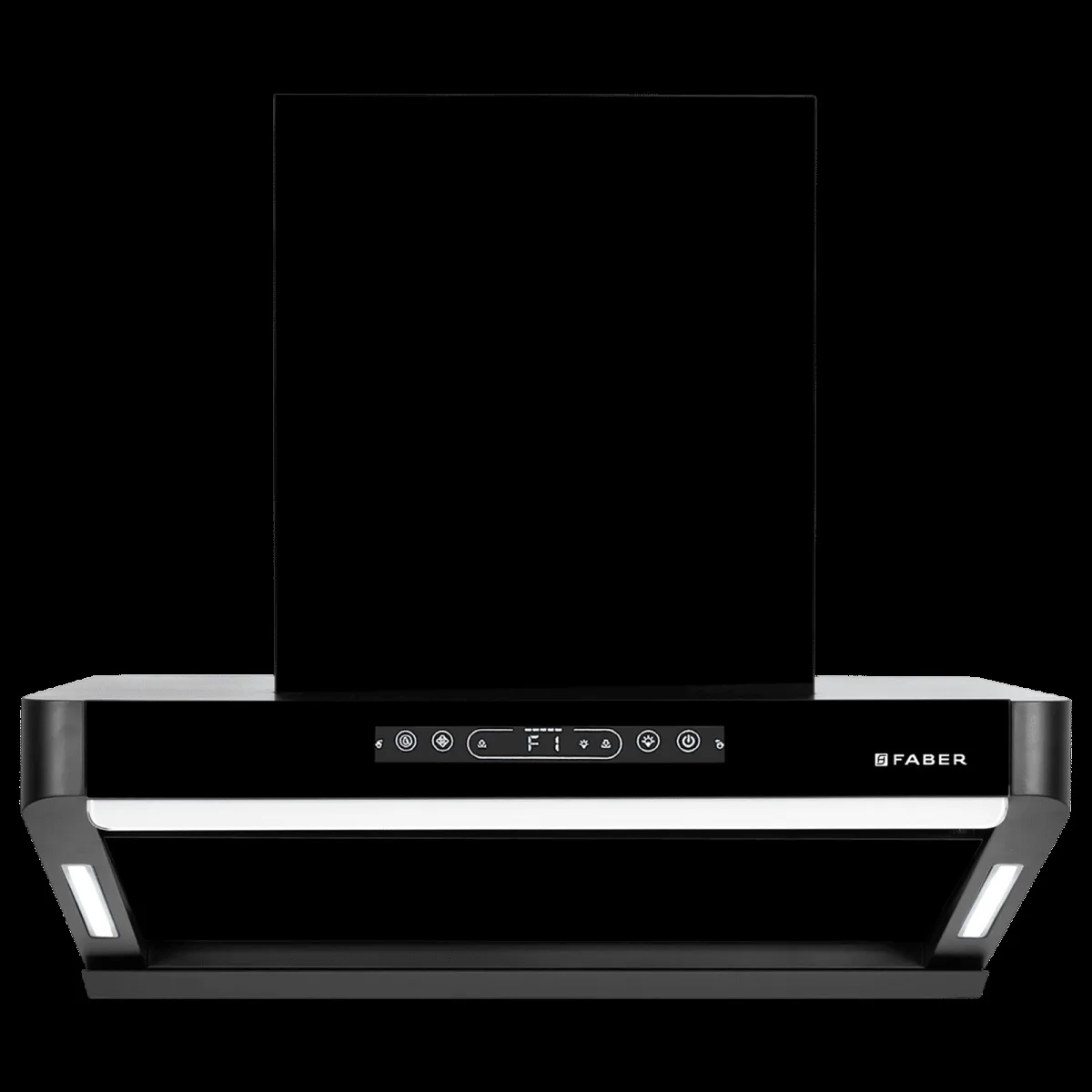 FABER PINNACLE FL HC BK 60 60cm 1500m3/hr Ducted Auto Clean Wall Mounted Chimney with Touch and Gesture Control (Black)