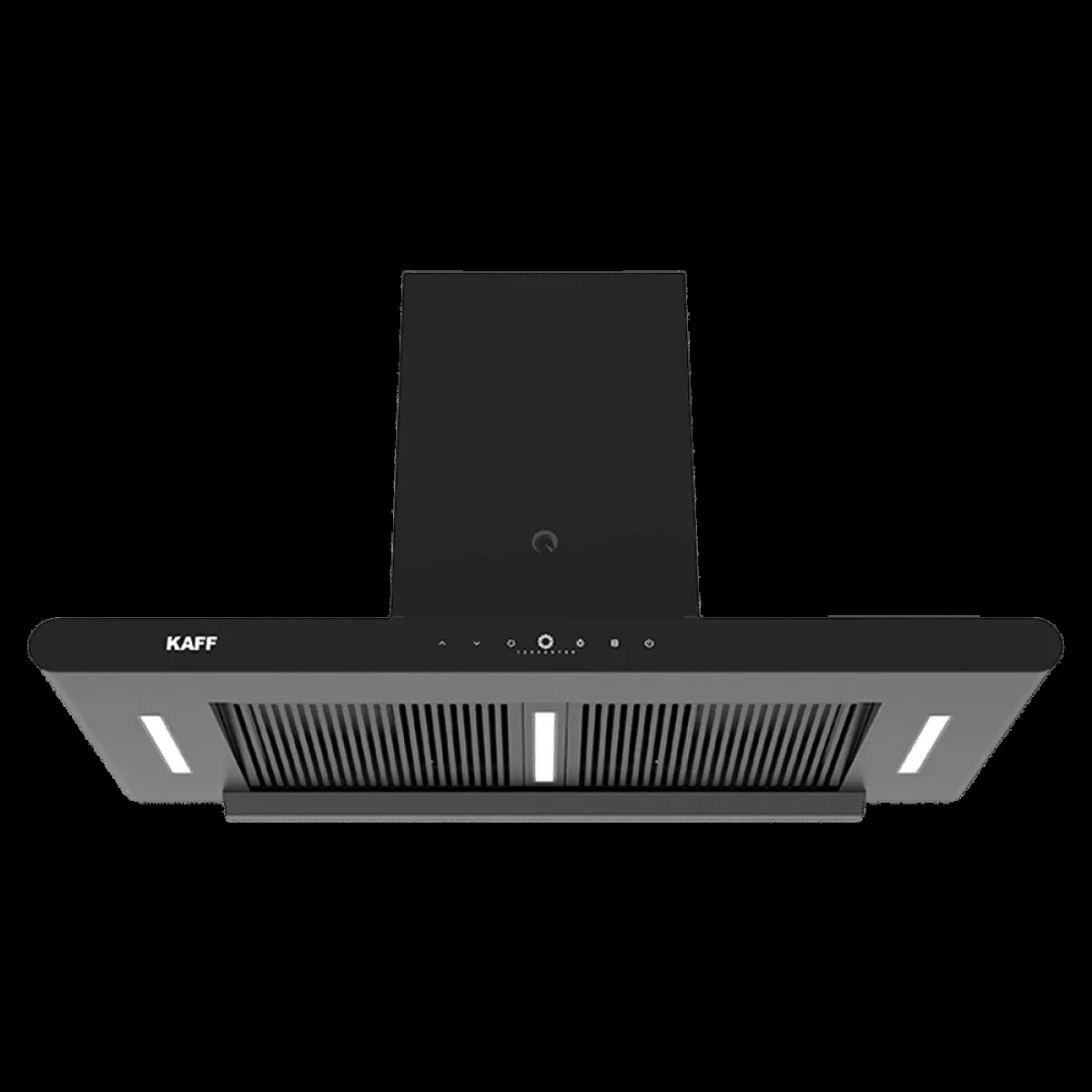 KAFF CANARY DC 90cm 1480m3/hr Ducted Auto Clean Wall Mounted Chimney with Gesture Motion Control (Matte Black)