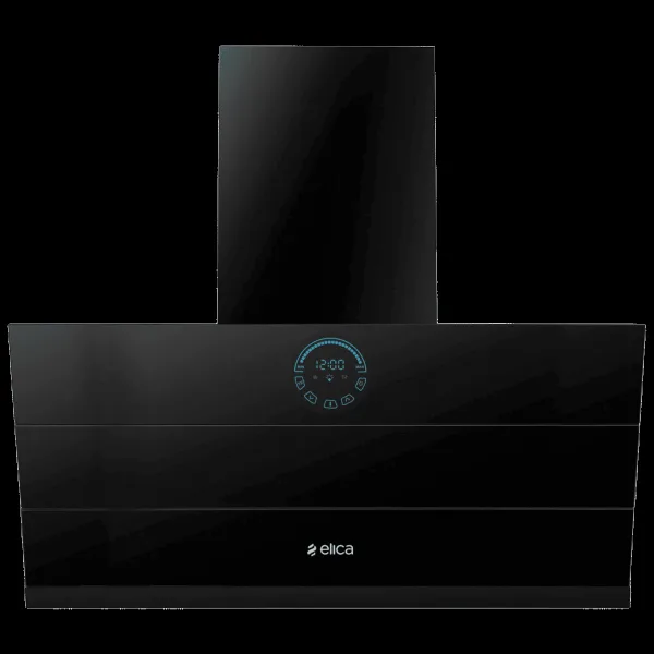 elica EFL 108 HAC LTW VMS 90cm 1350m3/hr Ducted Auto Clean Wall Mounted Chimney with Palm Sensor Control (Black)