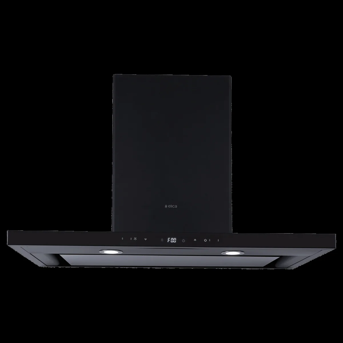 elica ISMART SPOT H4 EDS LTW 90 NERO 90cm 1425mÃÂ³/hr Ducted Wall Mounted Chimney with Motion Sensor Control (Black)