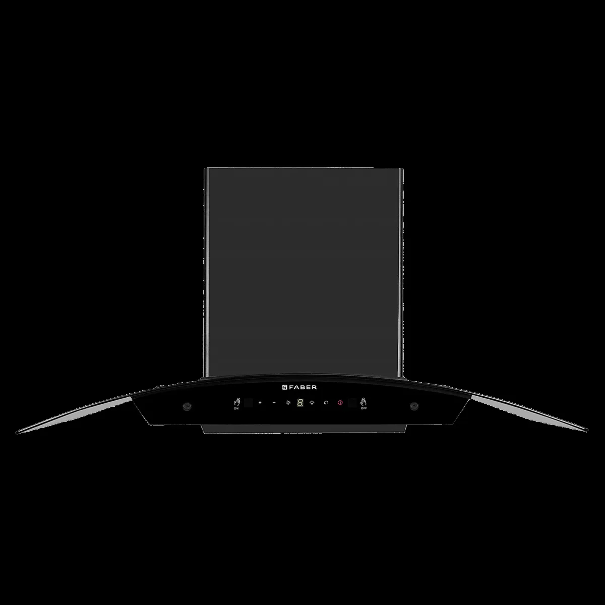 FABER HOOD LIBRA BLDC HC SC FL BK 90cm 1500m3/hr Ducted Auto Clean Wall Mounted Chimney with Touch and Gesture Control (Black)