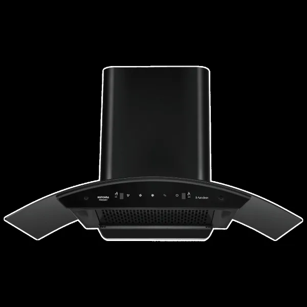 Kutchina FRESHY 90cm 1350m3/hr Ducted Wall Mounted Chimney with Filterless Technology (Black)