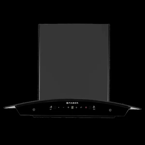 FABER HOOD LIBRA BLDC HC SC FL BK 60cm 1500m3/hr Ducted Auto Clean Wall Mounted Chimney with Touch and Gesture Control (Black)