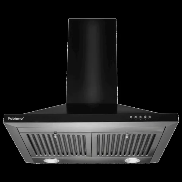 Fabiano Cosmo 60cm 1000m3/hr Ducted Wall Mounted Chimney with Dual Baffle Filters (Black)
