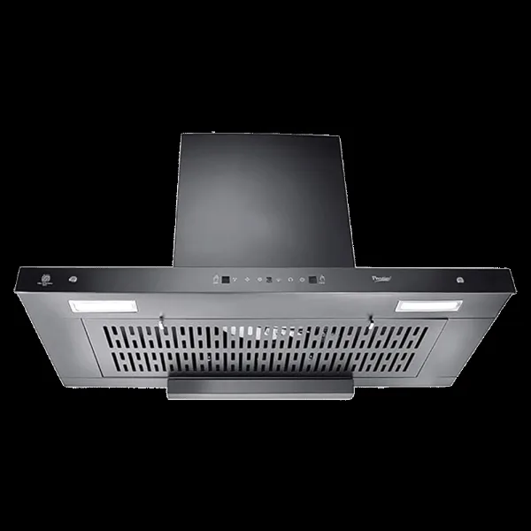 Prestige Edge 900 90cm 2038.81m3/hr Ducted Auto Clean Wall Mounted Chimney with Revolutionary Motion Sensor (Black)