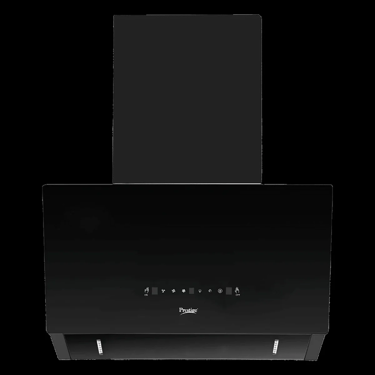 Prestige Provo Plus 90cm 1400m3/hr Ducted Auto Clean Wall Mounted Chimney with Revolutionary Motion Sensor (Black)