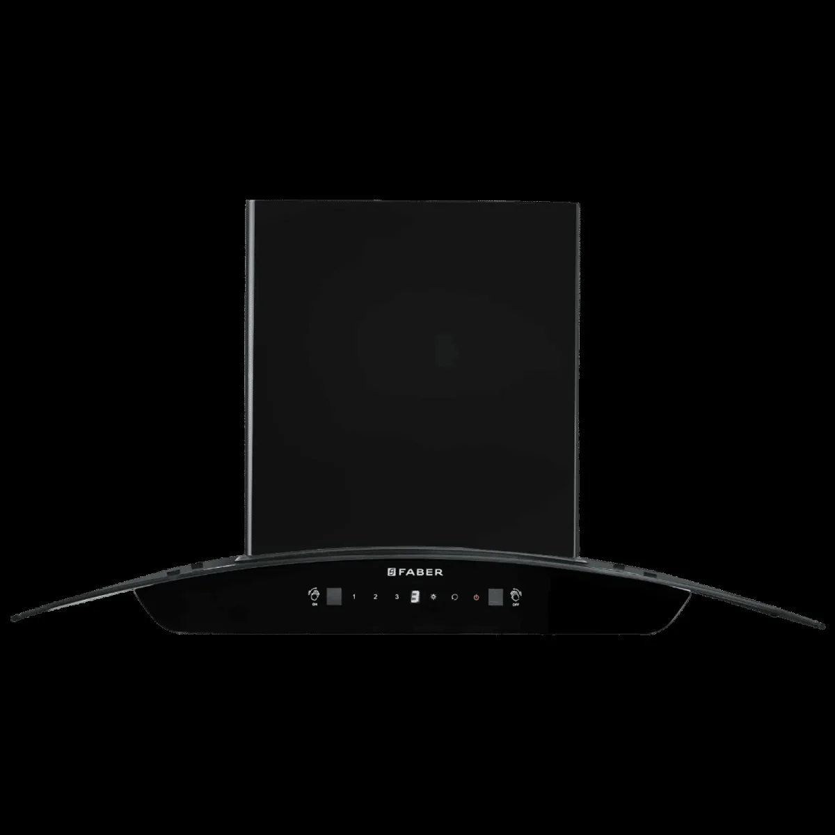 FABER SUNNY IN HC SC FL LG 75 75cm 1200m3/hr Ducted Auto Clean Wall Mounted Chimney with Touch & Gesture Control (Black)
