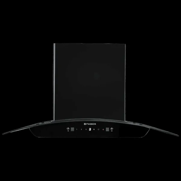 FABER SUNNY IN HC SC FL LG 75 75cm 1200m3/hr Ducted Auto Clean Wall Mounted Chimney with Touch & Gesture Control (Black)
