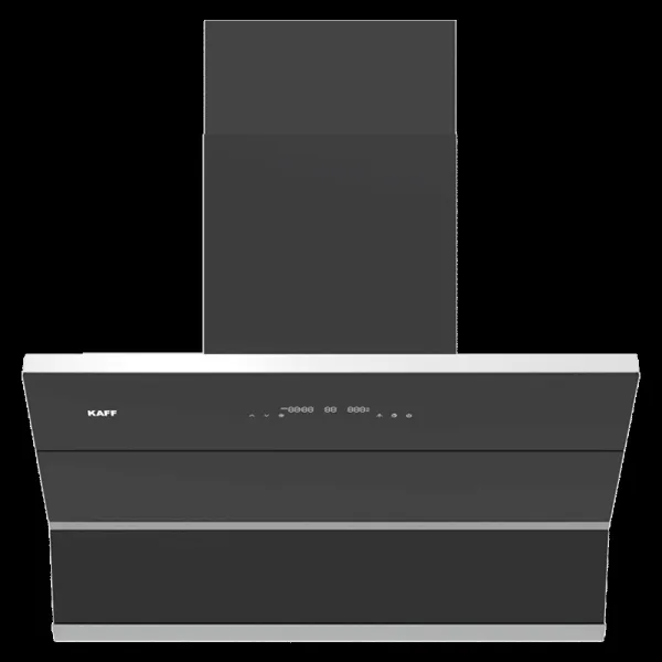 KAFF FALCON DX 90 90cm 1280m3/hr Ducted Auto Clean Wall Mounted Chimney with BLDC Motor (Black)