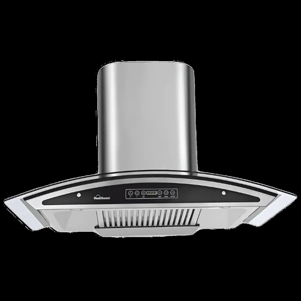 Sunflame Innova 60cm 1230m3/hr Ducted Auto Clean Wall Mounted Chimney with Feather Touch Controls (Black)