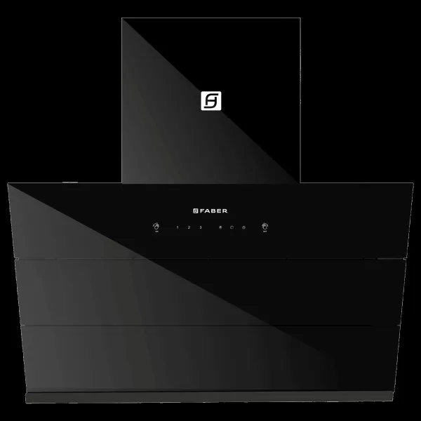 FABER HOOD ZENITH FL HC SC BK IN 75cm 1400m3/hr Ducted Auto Clean Wall Mounted Chimney with Odor Sensor (Black)