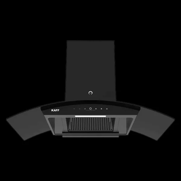 KAFF VASCO DC 90cm 1480m3/hr Ducted Auto Clean Wall Mounted Chimney with Gesture Control (Black)